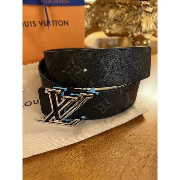 NIB Louis Vuitton Speed 40mm Reversible Belt M0719S Black Monogram Sz 90 - Picture 2 of 8